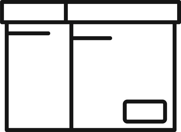 文档纸盒图标轮廓样式图片下载