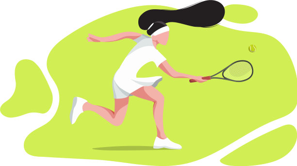 女孩在打网球图片下载