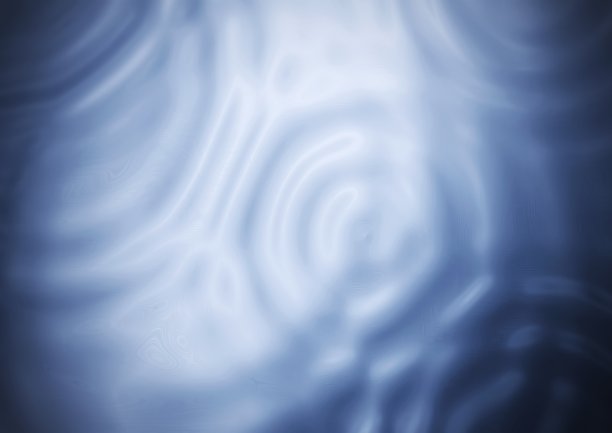 抽象的蓝色波浪在水面上旋转的插图图片下载