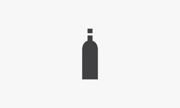 白色背景上的扁平葡萄酒瓶图标设计图片下载