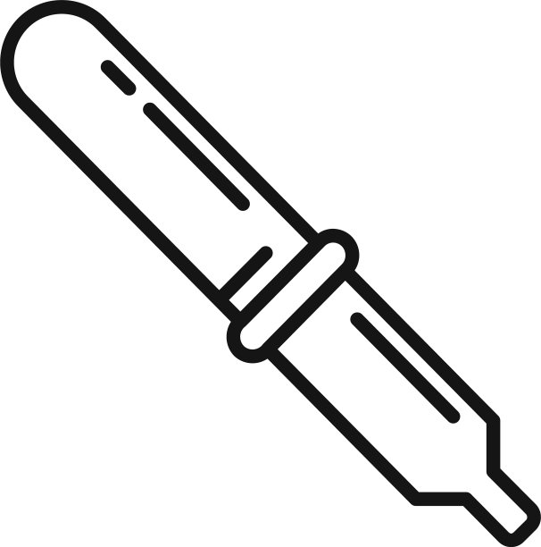 医用移液管图标轮廓样式图片下载