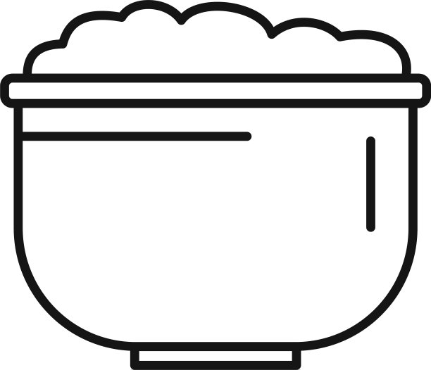 棉花壶图标轮廓风格图片下载