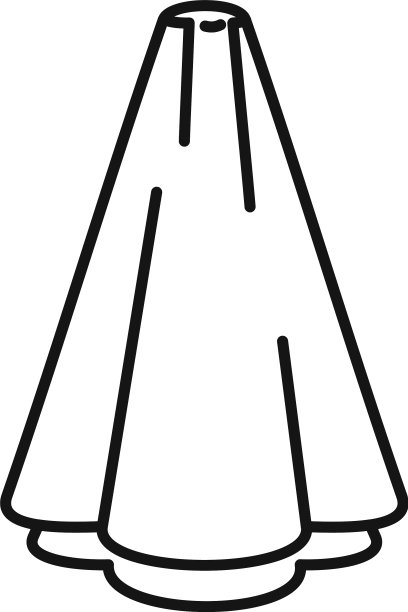 纺织毛巾图标轮廓风格图片下载