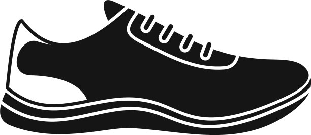 简约风格的运动鞋图标图片下载