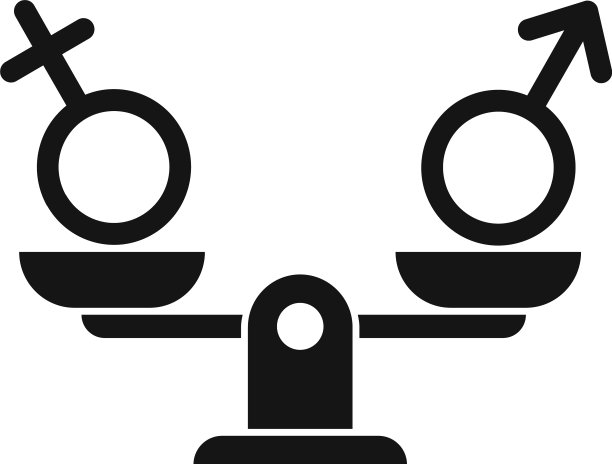 性别平等权利图标简单风格图片下载