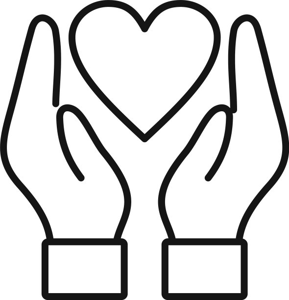 保持心形图标轮廓风格图片下载