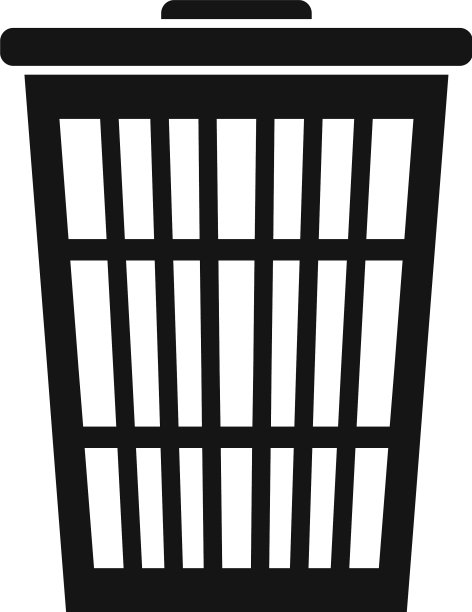 垃圾桶图标风格简单图片下载