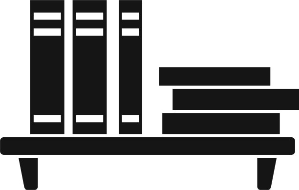 简约风格的书架图标图片下载