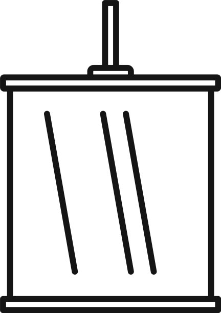 房间灯图标轮廓风格图片下载