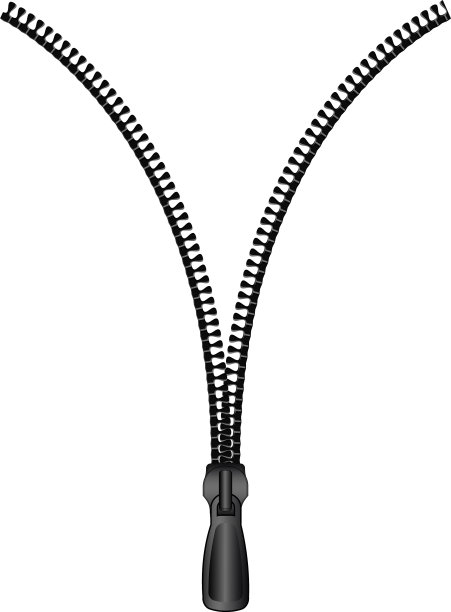 打开拉链图标卡通风格图片下载