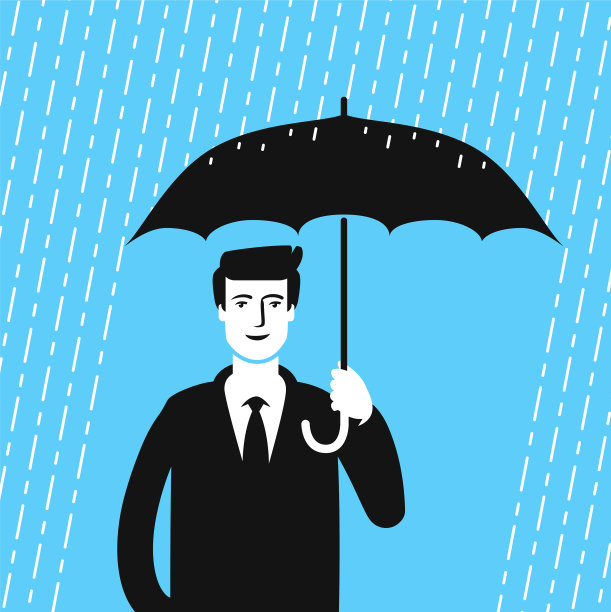 人与伞与雨的经营理念图片下载