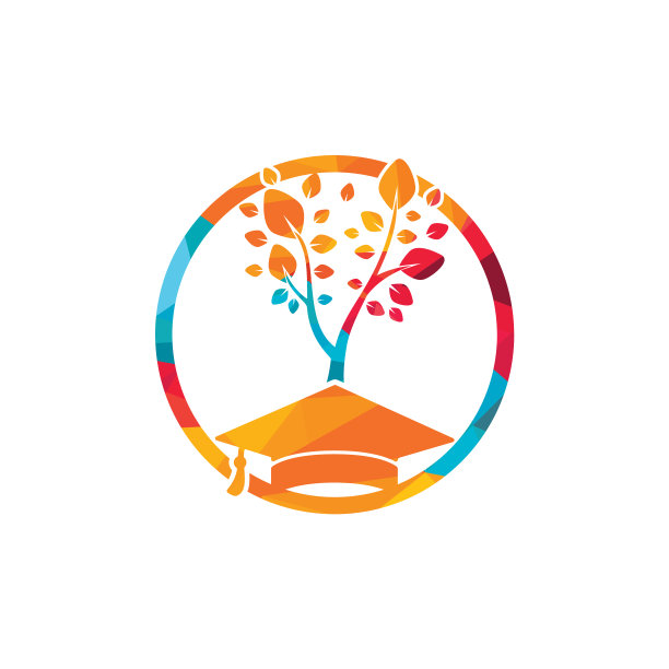 创意现代自然教育标志设计图片下载