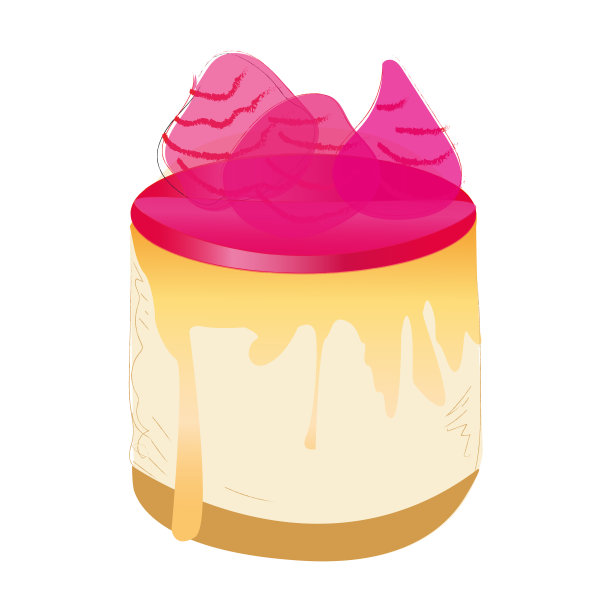 逼真的蛋糕糕点在白色的背景-矢量图片下载