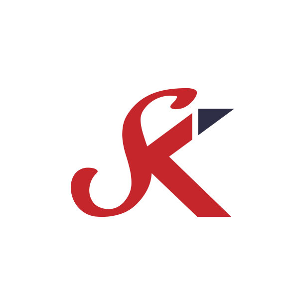 SK字母标志矢量设计模板。图片下载