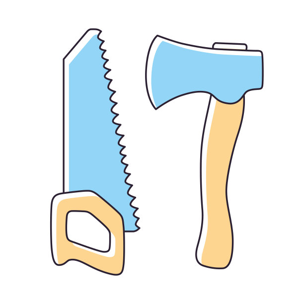 斧头和手锯图片下载