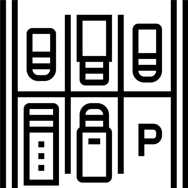 免费停车位线图标图片下载