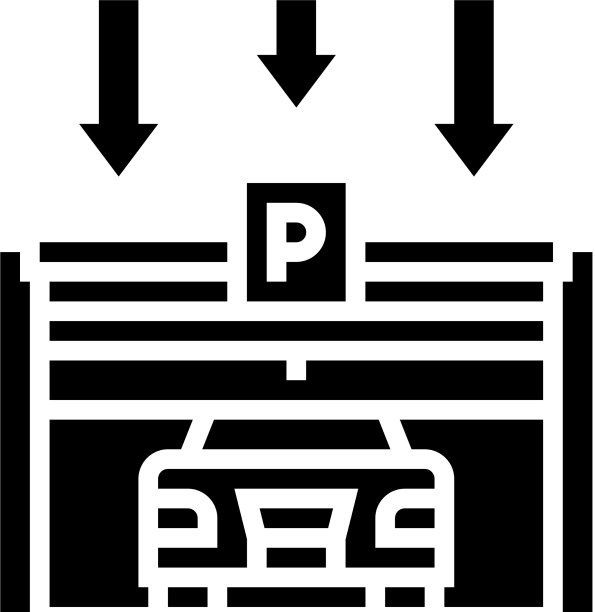 关门停车线图标图片下载