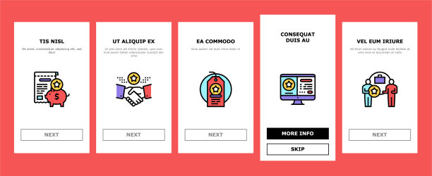 奖励礼品销售上的图标集图片下载