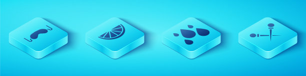 设置等距眼睡面膜柑橘类水果图片下载