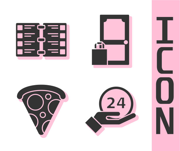 设定时钟24小时餐厅咖啡厅菜单片图片下载