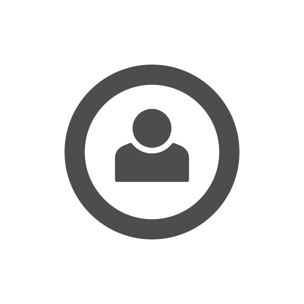 圆圈字形图标中的人图片下载