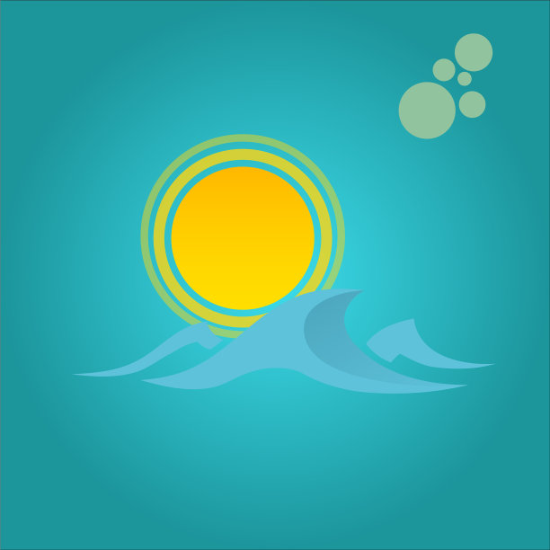 太阳和云天气图标插图图片下载