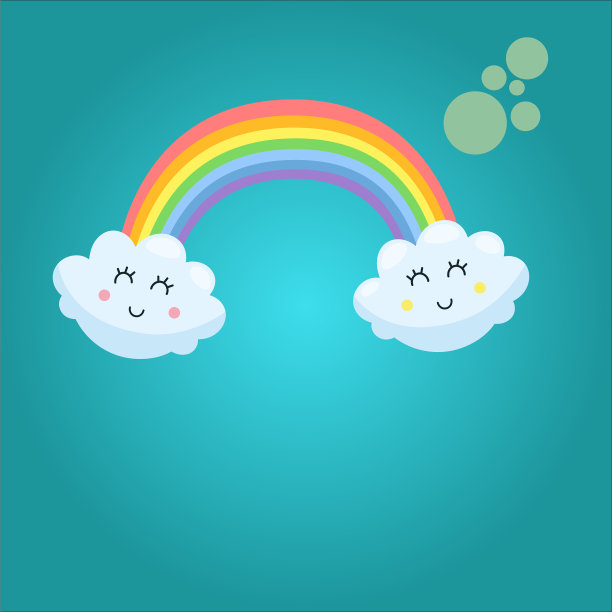 夏季天气卡通人物可爱的插图图片下载