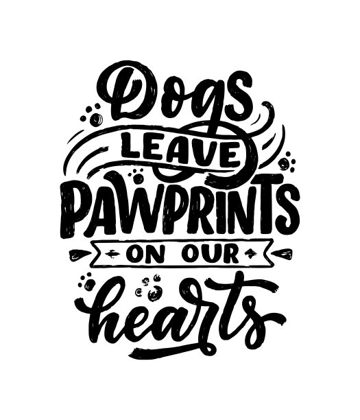 矢量插图与有趣的短语。手绘关于狗的励志名言。海报，t恤，卡片，请帖，贴纸。图片下载