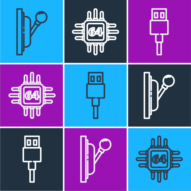 设置线路电器面板usb线和电源线图片下载