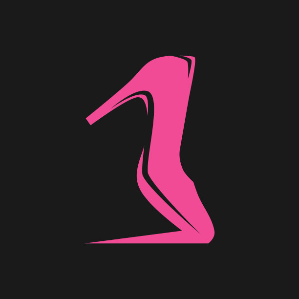 高跟鞋上的黑色背景图片下载