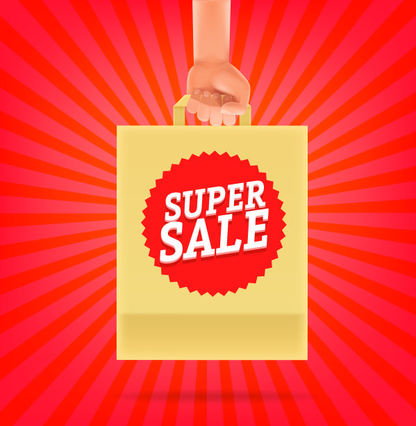 手提式纸袋的销售理念图片下载