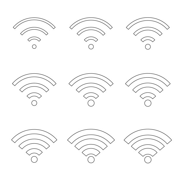 Wi-Fi互联网免费信号标志图片下载