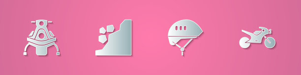 集剪纸雪地车滑坡自行车图片下载