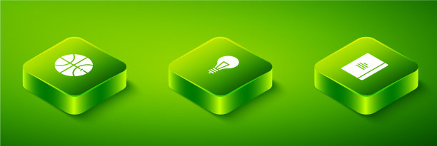 用概念概念设置等距灯泡图片下载