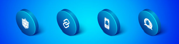 设置砖墙系统漏洞的等距盾牌图片下载