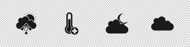 集云与雪和太阳气象学图片下载