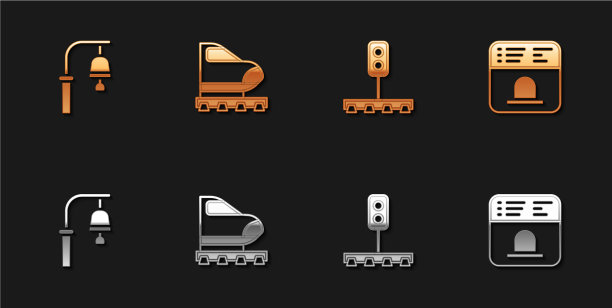 火车站设钟高速列车交通图片下载