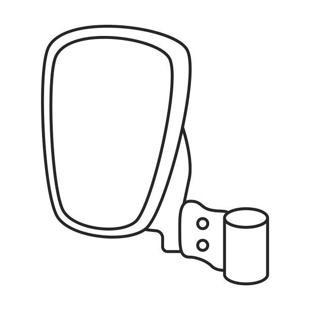 镜边车的轮廓图标图片下载