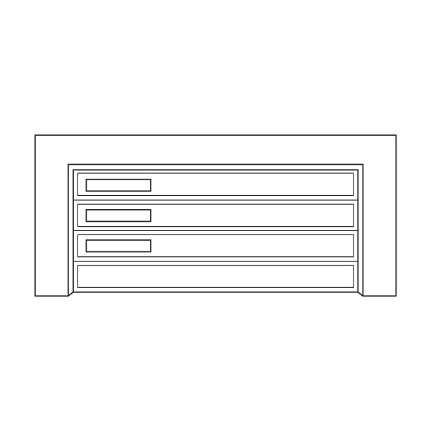 门车库轮廓图标图片下载