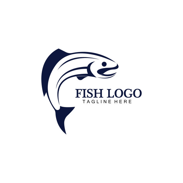鱼抽象图标设计标志模板创意图片下载