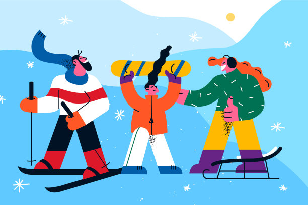 冬季活动与运动概念图片下载