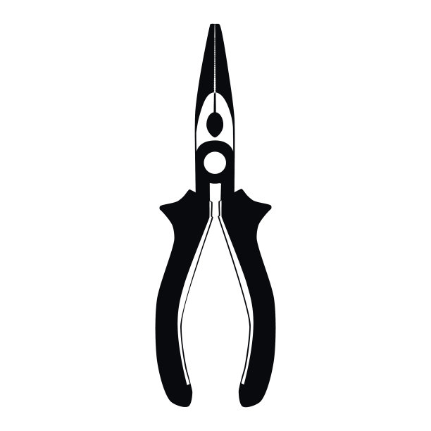 尖嘴钳黑色剪影电工图片下载