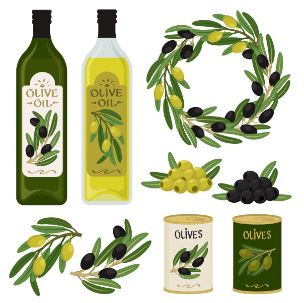 橄榄和橄榄油图片下载
