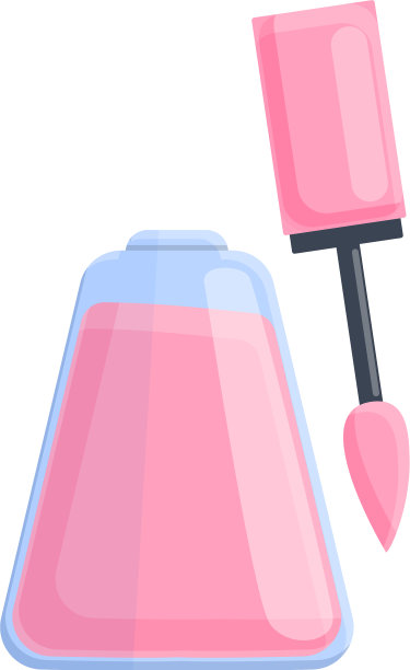 指甲油图标卡通风格图片下载