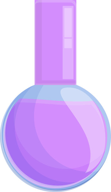 指甲油紫罗兰瓶图标卡通风格图片下载