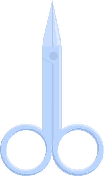 家居足疗剪刀图标卡通风格图片下载