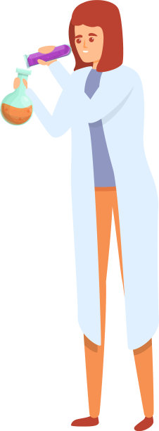 实验室研究科学家图标卡通风格图片下载