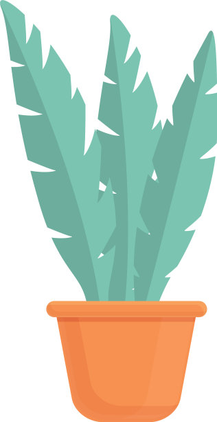 科学家花盆图标卡通风格图片下载