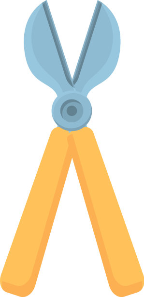 花卉剪枝夹图标卡通风格图片下载