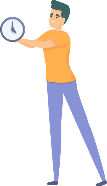 时间任务时间表图标卡通风格图片下载